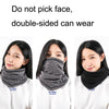 YIPINU YPU-5 Autumn/Winter Warm Bib Cycling Mask Thick Polar Fleece Scarf, Size: Free Code(Gray)