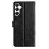 For Samsung Galaxy A26 5G Butterflies and Flowers Leather Phone Case(Black)