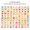 English Words Numbers Fruit Cognition Enlightenment Puzzle Wooden Toys Early Learning Matching Box