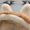 Winter Children Cartoon Animal Shape Plus Velvet Warm Hooded Jacket, Kid Size:120cm(Brown)