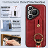 For Huawei Pura 70 5G Wristband Leather Back Phone Case(Red)