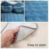 Universal Car Travel Inflatable Mattress Air Bed Camping Back Seat Couch with Head Protector + Wide Side Baffle (Baby Blue)