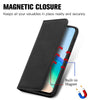 For vivo Y76 5G Retro Skin Feel Magnetic Horizontal Flip Leather Phone Case(Black)