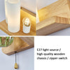 Wooden Bedside Wall Lamp Led Indoor Corridor Aisle Balcony Wall Lamp, Power source: Without Light Bulb(5026 Right)
