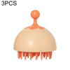 Men Women Shampoo Massage Comb Shampoo Brush Gas Comb(Orange)