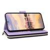 For Samsung Galaxy A55 Nine-card Slots Zipper Wallet Bag Leather Phone Case(Purple)