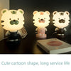 3W Cartoon Crown Pet USB Touch Control Night Light(Tiger Green)