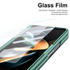 For Samsung Galaxy Z Fold4 Integrated PC + PU Phone Case with Pen / Pen Box(Green)