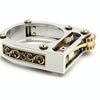 Mechanical Two-Tone Ring Gear Novelty Jewelry Ring, Size: 10