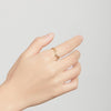 S925 Sterling Silver Simple Hollow Lines Women Open Ring