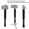 BEXIN P256A Portable Travel Outdoor DSLR Camera Aluminum Alloy Monopod Holder (Black)