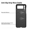 For Samsung Galaxy Z Flip4 Diamond Lattice Hinge Phone Case(Black)