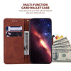 For Realme 13+ Global Geometric Embossed Leather Phone Case(Brown)