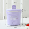 Multifunctional Electric Cooker One-piece Home Small Electric Cooker(US Plug Purple)