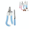 Small Pet Nail Clipper Set - Blue, Stainless Steel, with File