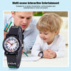 JNEW A335-20093 Children 3D Mathematical Calculations Waterproof Cartoon Watch(Rubber Shell Black)