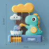 LXB-130 Children Dinosaur Sucker Bathroom Water Play Toy(As Show)