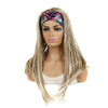 Colored Small Dirty Braid Wig Headgear Hair Band Style Small Braid Wig Headgear(L6T613#1 Flowers)
