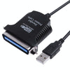 USB to Parallel 1284 36 Pin Printer Adapter Cable, Cable Length: 1m(Black)