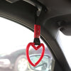 Car Rear Bumper Warning Hanging Ring Car Hand Pull Ring(Pink Black Belt)