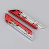 1 Pair Car Letters NISMO Personalized Aluminum Alloy Decorative Stickers, Size: 11.5 x 2.5 x 0.5cm (Red)