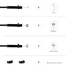 P130 8mm 4.3 inch Triple Camera with Screen Endoscope, Length:10m