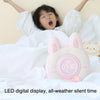 F-CL-03 Plush Cake Rabbit Night Lights Student Dormitory Cute Demon Eye Vibration Clock Light(Yolk Rabbit)