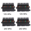 TF008-10 24V 5Pin Relay Car RV Radiography Sound Modified Electromagnetic Insurance Box