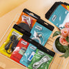 100 PCS Thumb Type Data Cable Packaging Bag Thickened Plastic Ziplock Bag  11 x 18cm(Yellow)