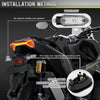 2pcs For Honda RS150 XRE300 CRF300 X-ADV Motorcycles LED Turn Signal Light(Transparent)