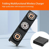 3-In-1 Magsafe Folding Wireless Charger Portable Wireless Fast Charging(Orange)