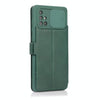 For Samsung Galaxy A71 Push Window Double Buckle PU + Silicone Horizontal Flip Leather Case with Holder & Card Slot(Green)