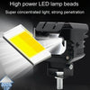 Motorcycle Strong Light With Lens Spotlight Electrical Bike Conversion Spotlight Paving Light(White And Yellow Dual Light)