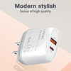 LDNIO Q229 QC3.0 / PD20W USB + Type-C Fast Charger with 1m Type-C to 8 Pin Cable, Plug Type:UK Plug(White)