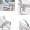Travel Cosmetic Bag Creative Multifunctional Washing Storage Bag, Style:Cylinder(Silver Gray)