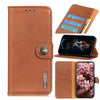 For Galaxy A51 5G Cowhide Texture PU + TPU Horizontal Flip Leather Case with Holder & Card Slots & Wallet(Brown)