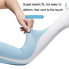 1 Pair Summer Ice Silk Sunscreen Sleeves Riding Anti-UV, Color: Horseshoe Sleeve Blue(One Code)