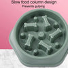 Slow Feed Dog Bowl, Bone Shaped, Wheat Yellow - Anti-Gulping Pet Feeder