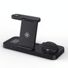 For Apple Watch B21 6 in 1 Mobile Phone / Earphone Universal Foldable Wireless Charger(Black)