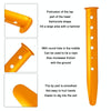 Outdoor Camping Tent Aluminum Alloy Tubular Ground Nails(Gold)