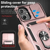 For Samsung Galaxy A06 4G Sliding Camshield Holder Phone Case(Rose Gold)