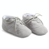 D0772 Cotton Uppers Semi-Rubber Soles Non-Slip Baby Walking Shoes, Size: 11cm(Grey)