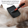 Pet Needle Comb for Medium Dogs & Cats - Gentle Deshedding