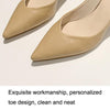 Stiletto Versatile Women Sngle Shoes Pointed Toe Pump High Heels, Size: 38(Beige)