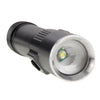 White Light Dimmable Rechargeable Flashlight , 3-Modes with Magnetic & Lanyard(Black)