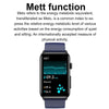 Smart Watch Ring ECG Temperature Heart Rate Blood Pressure Health Bluetooth Talking Watch, Color: Blue Silicone