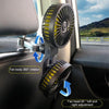 SUITU F4208 Car Cooling Fan Vehicle Rear Seatback USB Dual-Head Electrical Fan(Yellow And Black)