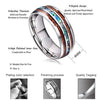 Ceramic Tungsten Steel Dragon Texture Ring for Men, Ring Size:9