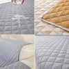 Double-sided Waterproof Pet Cushion Diamond Pattern Sofa Cover, Size:130x196cm(Light Coffee)