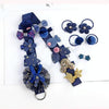 18pcs / Sets Baby Hair Accessories Girls Hairpin Hair Ring Boxed(Navy)